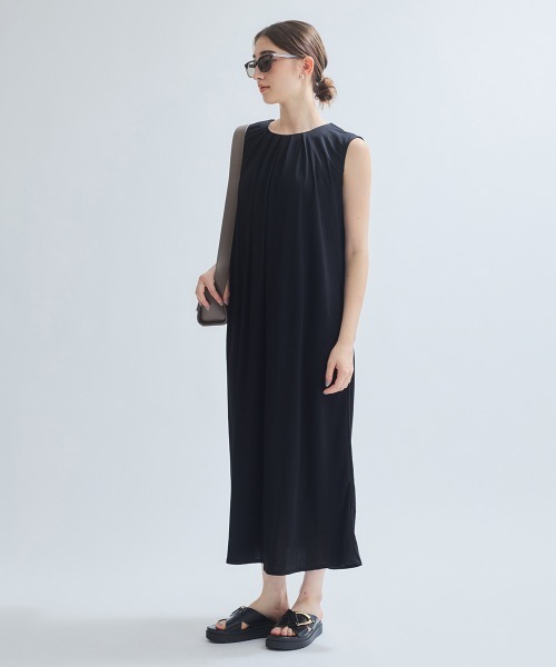 ketty（ケティ）の「接触冷感リネンライクワンピース≪手洗い可能≫（ワンピース・レディース・カーキ/ブラック/ブルー・M）」の18枚目の写真