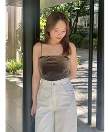 UNDERSON UNDERSON（アンダーソン アンダーソン）の「ベロアベアトップ（チューブトップ）」