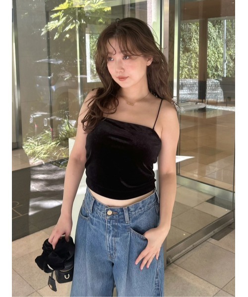 ベロアベアトップ（チューブトップ）｜UNDERSON UNDERSON