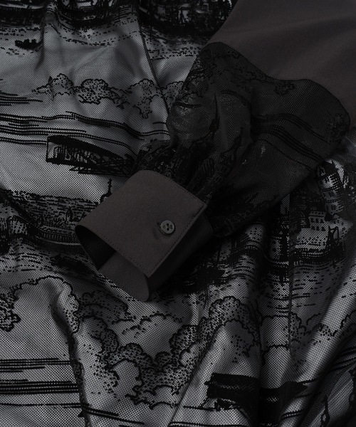 mintdesigns（ミントデザインズ）の「TOILE DE JOUY DRESS（Tシャツ/カットソー・レディース・ネイビー/ブラック・ONESIZE）」の14枚目の写真