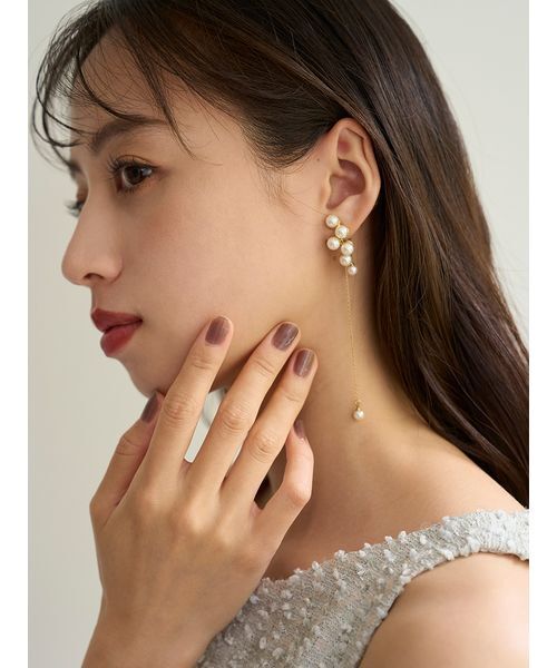 パールの♡ピアス　（両耳） ISOLATION / アイソレーション】 BAROQUE PEARL PIERCE