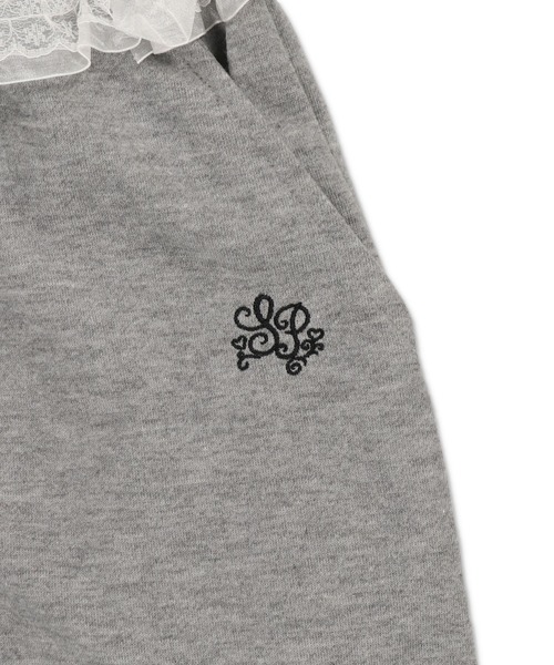 SPINNS（スピンズ）の「裏毛スウェットパンツ/カットアウトリボン（スウェットパンツ・レディース・ブラック/グレー/オフホワイト・ONESIZE）」の5枚目の写真