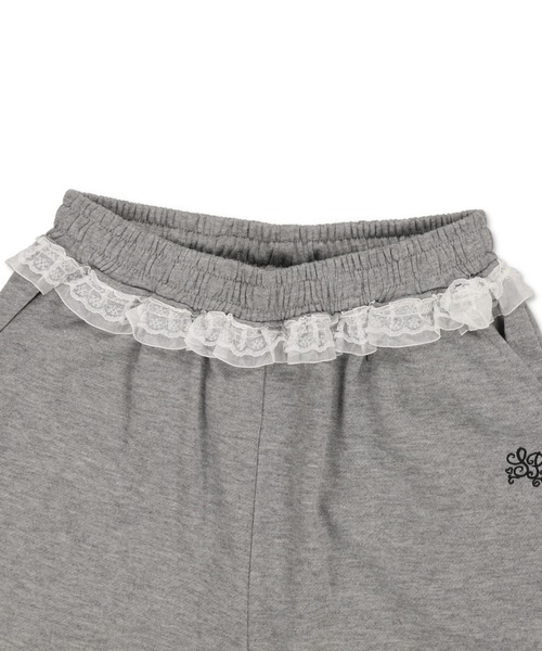 SPINNS（スピンズ）の「裏毛スウェットパンツ/カットアウトリボン（スウェットパンツ・レディース・ブラック/グレー/オフホワイト・ONESIZE）」の6枚目の写真