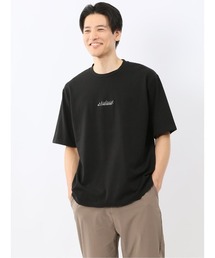 m.f.editorial（エムエフエディトリアル）の「【綿100%】m.f.エディトリアル メンズ ロゴ刺繍 クルーネック半袖Tシャツ（Tシャツ/カットソー・メンズ）」