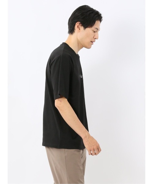 m.f.editorial(エムエフエディトリアル)の「【綿100%】m.f.エディトリアル メンズ ロゴ刺繍 クルーネック 半袖 Tシャツ(Tシャツ/カットソー・メンズ・ブラック/ホワイト・MEDIUM/LARGE)」の20枚目の写真