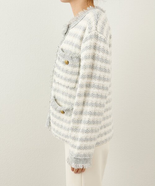 Whim Gazette（ウィムガゼット）の「ツィードニットジャケット（その他