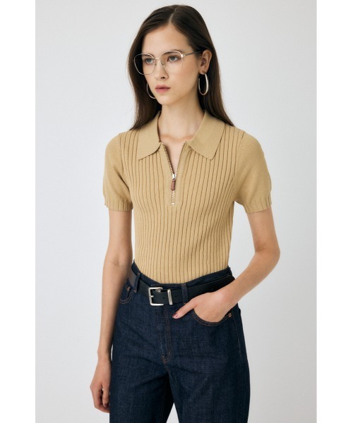 セール】HALF ZIP CLASSIC ポロトップス（ポロシャツ）｜MOUSSY