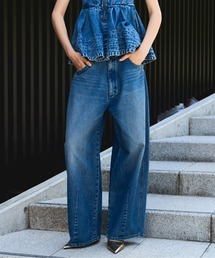 MAISON SPECIAL（メゾンスペシャル）の「【Wrangler×MAISON SPECIAL】Collaboration Mud Denim Pants/ラングラーコラボレーションマッドデニムパンツ【MAISON SPECIAL/メゾンスペシャル】（デニムパンツ）」