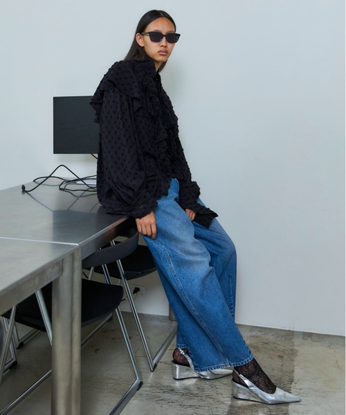 Wrangler×MAISON SPECIAL】Collaboration Mud Denim Pants