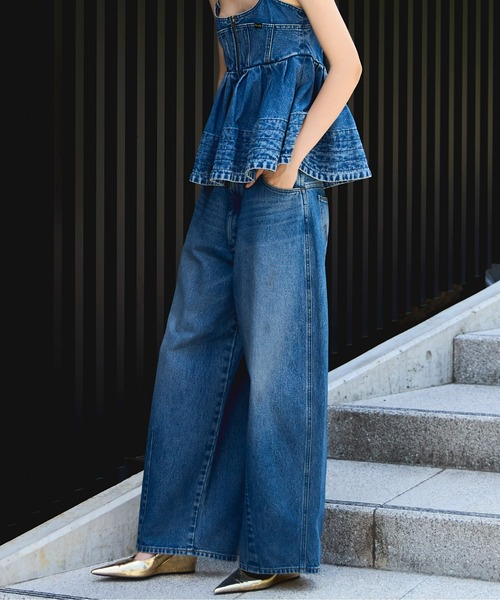 Wrangler×MAISON SPECIAL】Collaboration Mud Denim Pants