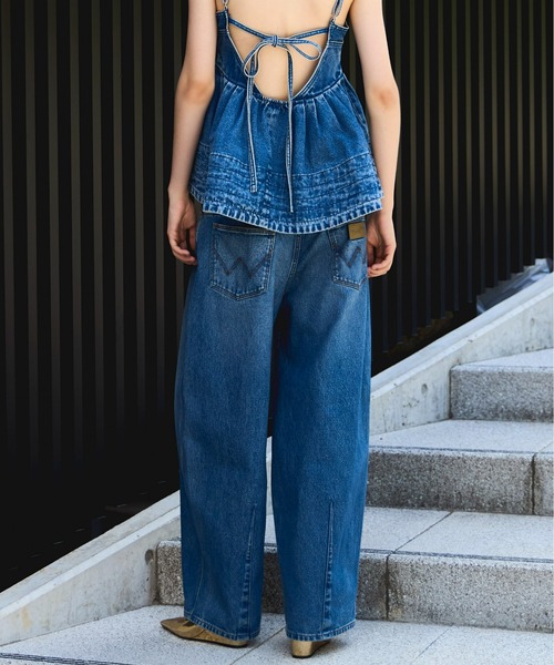 ♡新品♡Wrangler×MAISON SPECIALコラボスタッズデニムパンツ Wrangler×MAISON SPECIAL】Collaboration Studs Denim Pants