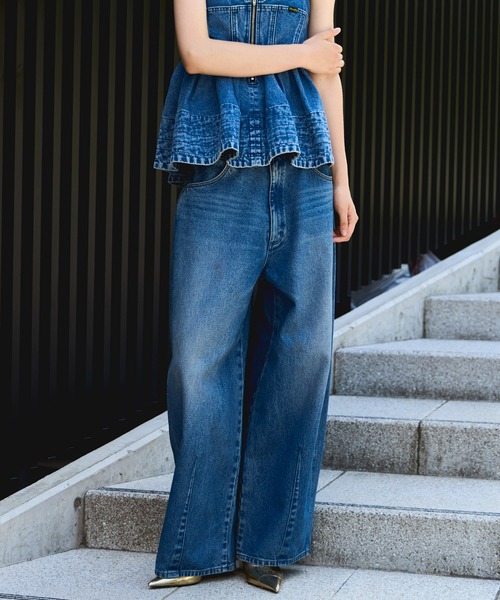 Wrangler×MAISON SPECIAL】Collaboration Mud Denim Pants