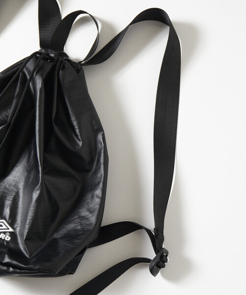 UMBRO(アンブロ)の「UMBRO/アンブロ 【新色追加】SP Packable Coating Nylon Mini Bag/別注 パッカブル コーティングナイロン ミニバッグ(バックパック/リュック・メンズ・チャコールグレー/ブラック/ワインレッド/ベージュ/ホワイト・ONE SIZE)」の14枚目の写真