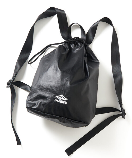 UMBRO(アンブロ)の「UMBRO/アンブロ 【新色追加】SP Packable Coating Nylon Mini Bag/別注 パッカブル コーティングナイロン ミニバッグ(バックパック/リュック・メンズ・チャコールグレー/ブラック/ワインレッド/ベージュ/ホワイト・ONE SIZE)」の10枚目の写真