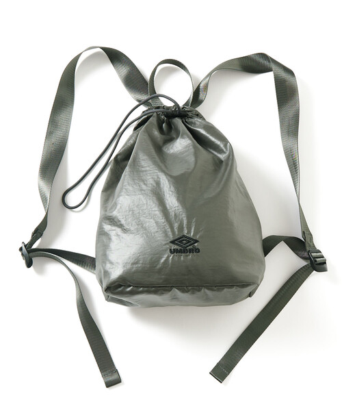 UMBRO(アンブロ)の「UMBRO/アンブロ 【新色追加】SP Packable Coating Nylon Mini Bag/別注 パッカブル コーティングナイロン ミニバッグ(バックパック/リュック・メンズ・チャコールグレー/ブラック/ワインレッド/ベージュ/ホワイト・ONE SIZE)」の13枚目の写真