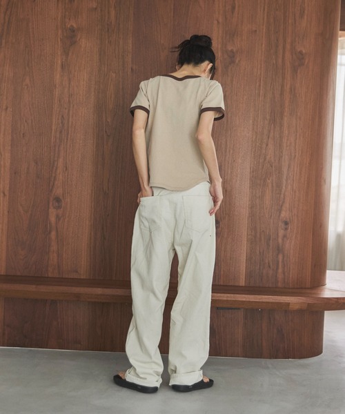 セール】【4size展開】コーデュロイワイドストレートパンツ