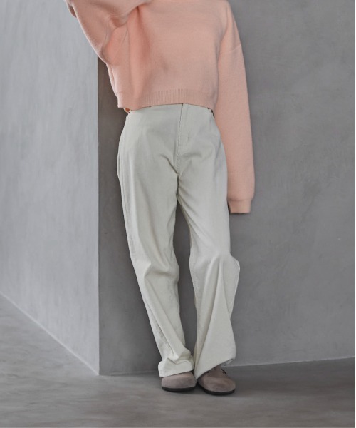 セール】【4size展開】コーデュロイワイドストレートパンツ（その他