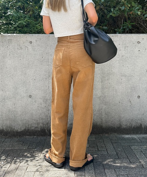 feepur(フェピュール)の「【4size展開】コーデュロイワイドストレートパンツ(その他パンツ・レディース・ブラウン/キャメル/アイボリー・TALL/LARGE/MEDIUM/SMALL)」の15枚目の写真