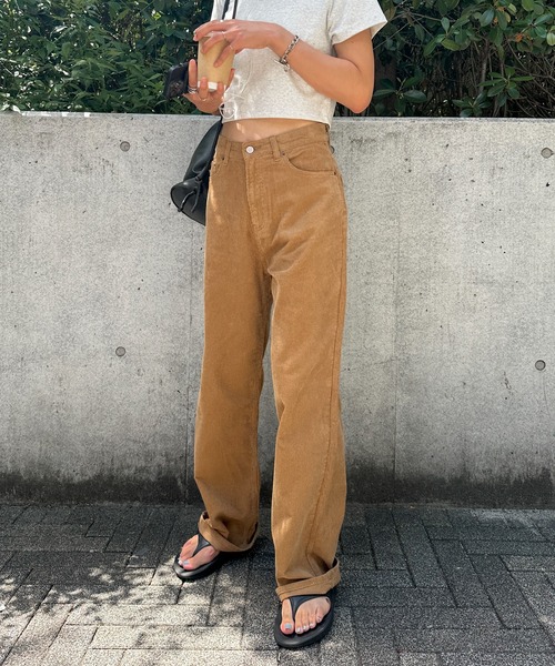 feepur(フェピュール)の「【4size展開】コーデュロイワイドストレートパンツ(その他パンツ・レディース・ブラウン/キャメル/アイボリー・TALL/LARGE/MEDIUM/SMALL)」の16枚目の写真