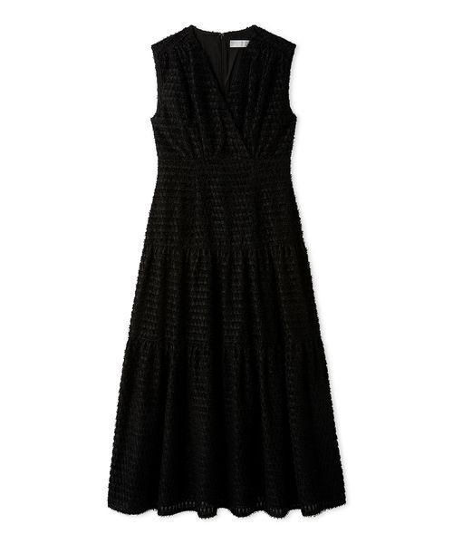 CELFORD（セルフォード）の「チドリカットジャガードワンピース（ワンピース・レディース・ダークブルー/ブラック/オフホワイト・38/36）」の3枚目の写真