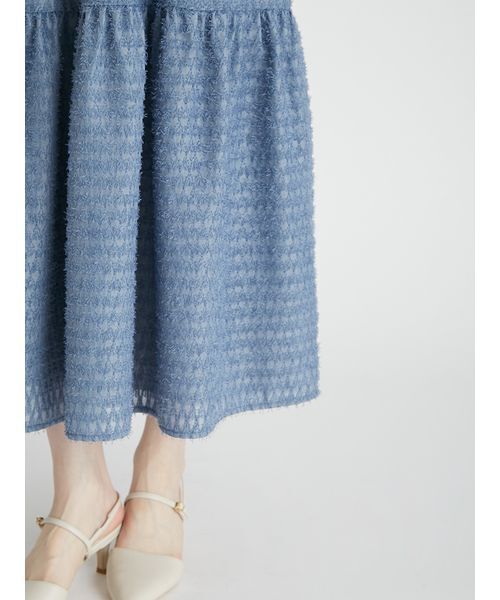 CELFORD（セルフォード）の「チドリカットジャガードワンピース（ワンピース・レディース・ダークブルー/ブラック/オフホワイト・38/36）」の10枚目の写真