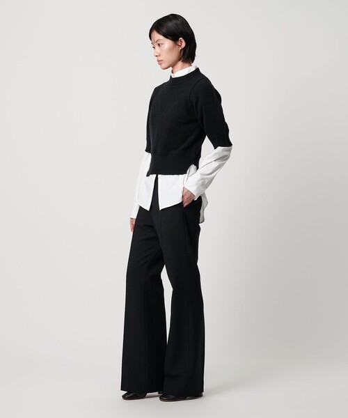 AEWEN MATOPH（イウエン マトフ）の「＜AEWEN MATOPH＞ウールセーブルミックス5分袖ニット（ニット/セーター・レディース・ブラック/ピンク/ベージュ・FREE）」の14枚目の写真