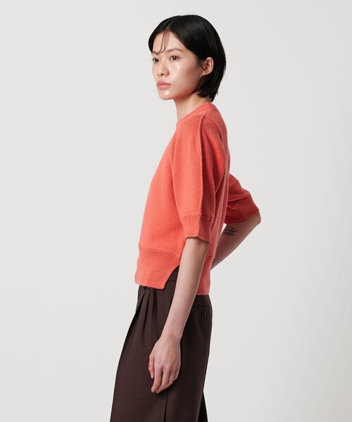 AEWEN MATOPH（イウエン マトフ）の「＜AEWEN MATOPH＞ウールセーブルミックス5分袖ニット（ニット/セーター・レディース・ブラック/ピンク/ベージュ・FREE）」の16枚目の写真