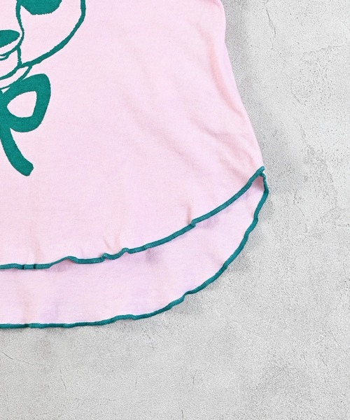 JIPPON（ジポン）の「パンダメローカットソー/日本製（Tシャツ/カットソー・キッズ・イエロー/ピンク/ライトブルー/オフホワイト・80/90/100/110/120）」の5枚目の写真