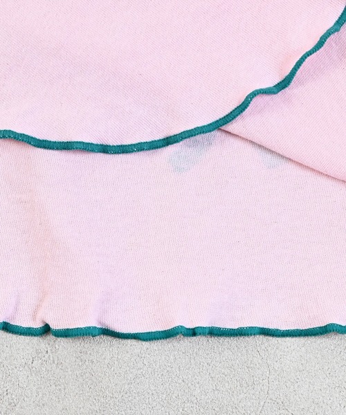 JIPPON（ジポン）の「パンダメローカットソー/日本製（Tシャツ/カットソー・キッズ・イエロー/ピンク/ライトブルー/オフホワイト・80/90/100/110/120）」の6枚目の写真