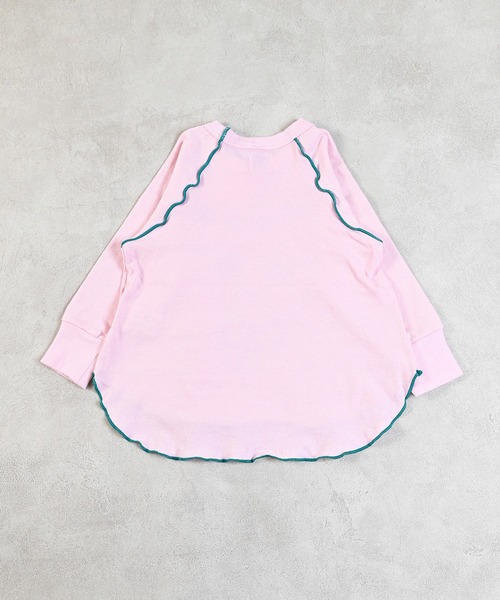 JIPPON（ジポン）の「パンダメローカットソー/日本製（Tシャツ/カットソー・キッズ・イエロー/ピンク/ライトブルー/オフホワイト・80/90/100/110/120）」の10枚目の写真