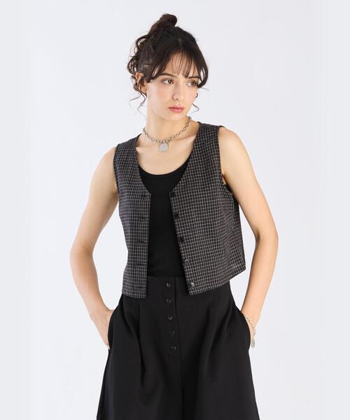 agnes b. アニエスベー 麻100% リネンベスト ジレ 大きいサイズ agnes b. アニエスベー 麻100% リネンベスト ジレ 大きいサイズ