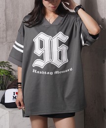 #MEMORY（メモリー）の「【MEMORY】Vネック ナンバリング メッシュTシャツ / V-neck numbered mesh T-shirt（Tシャツ/カットソー）」