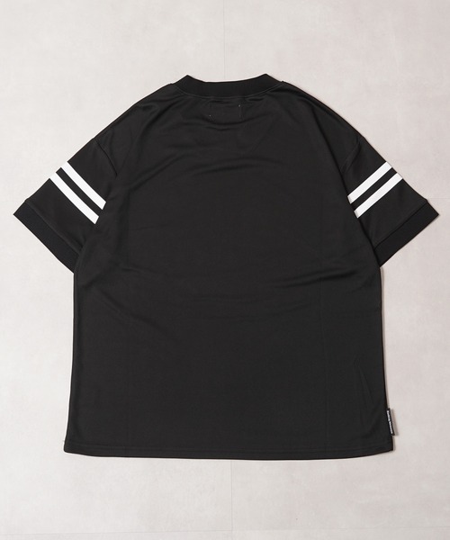 #MEMORY(メモリー)の「【MEMORY】Vネック ナンバリング メッシュTシャツ / V-neck numbered mesh T-shirt(Tシャツ/カットソー・メンズ・チャコールグレー/ブラック・FREE)」の5枚目の写真