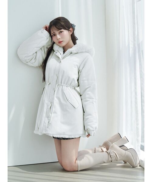 フェイクファーフードコート（その他アウター）｜EATME