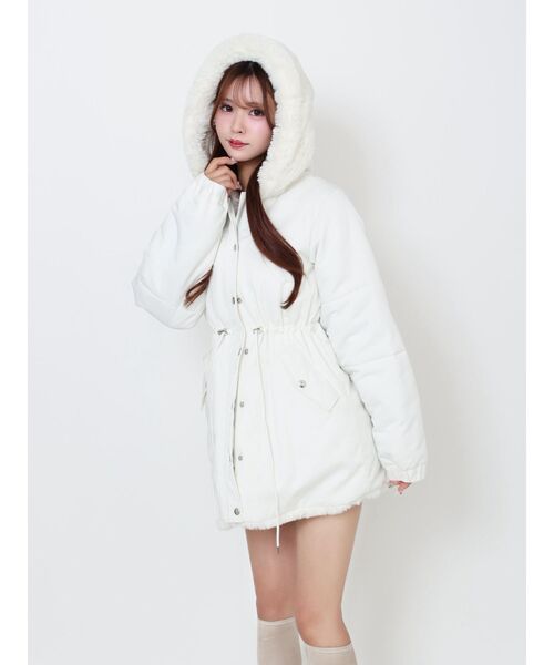 フェイクファーフードコート（その他アウター）｜EATME（イートミー