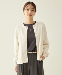 ANY（エニィ）の「スウェットライクニットカーディガン（カーディガン/ボレロ）」