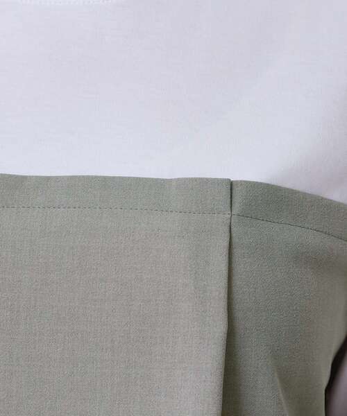 COUP DE CHANCE（クードシャンス）の「【手洗い可／セットアップ可】レイヤード風カットソー（Tシャツ/カットソー・レディース・グレー/ブラック・34/36/38/40）」の7枚目の写真