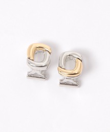 niko and... | バイカラー楕円イヤリング(イヤリング)