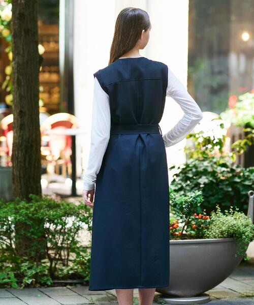 DRESSTERIOR(ドレステリア)の「【洗える/前開きボタン】ウォッシャブルツイードライクワンピース(ワンピース・レディース・ダークブラウン/ブラック・34/36/38)」の8枚目の写真