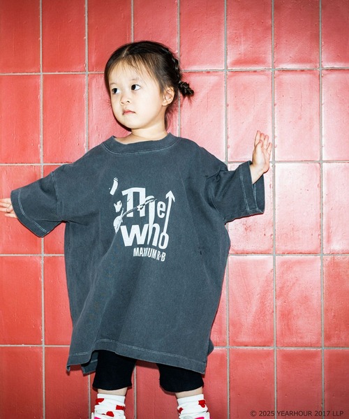 LOWRYS FARM（ローリーズファーム）の「ＵＫ　ＲＯＣＫＴＳＳ　 579618（Tシャツ/カットソー・キッズ・オフホワイト/その他19/チャコールグレー/ホワイト×グレー・140cm/130cm/110cm/120cm/150cm）」の4枚目の写真