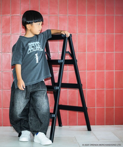 LOWRYS FARM（ローリーズファーム）の「ＵＫ　ＲＯＣＫＴＳＳ　 579618（Tシャツ/カットソー・キッズ・オフホワイト/その他19/チャコールグレー/ホワイト×グレー・140cm/130cm/110cm/120cm/150cm）」の9枚目の写真