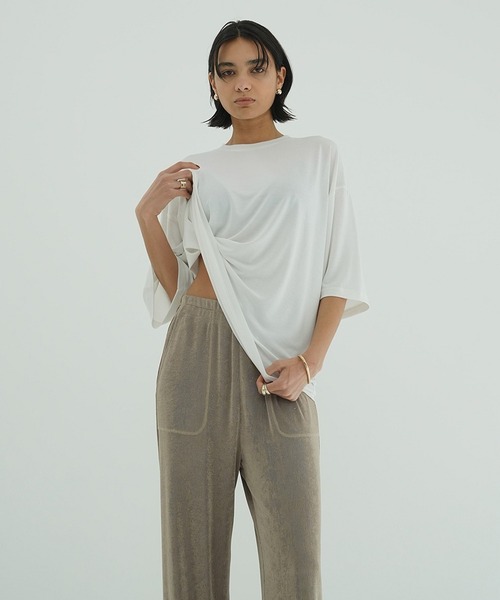 クラネ　CLANE H/N SOFT CUT TOPS ホワイト　1 未使用 H/N SOFT CUT TOPS｜TOPS(トップス)｜CLANE OFFICIAL ONLINE STORE
