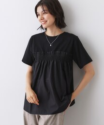 Dessin | 【洗える】ビスチェ風ドッキングカットソー(Tシャツ/カットソー)