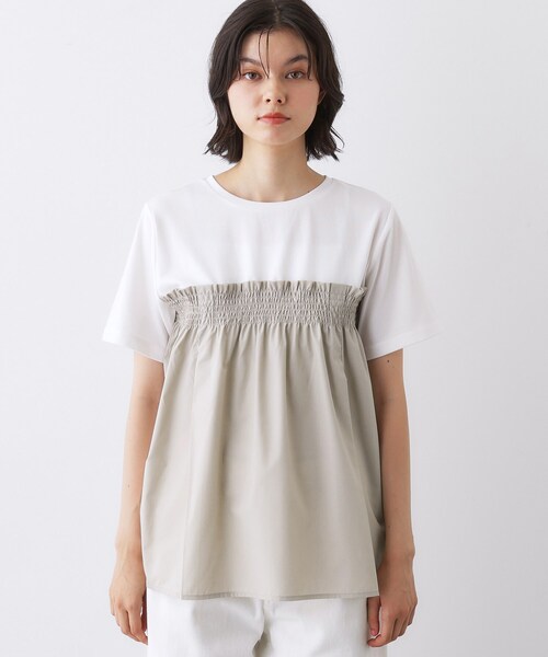 Dessin(デッサン)の「【洗える】ビスチェ風ドッキングカットソー(Tシャツ/カットソー・レディース・ホワイト系その他5/ブラック系2/ブラック系4・01/02/03)」の16枚目の写真