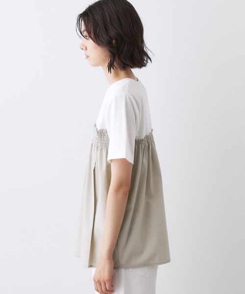 Dessin(デッサン)の「【洗える】ビスチェ風ドッキングカットソー(Tシャツ/カットソー・レディース・ホワイト系その他5/ブラック系2/ブラック系4・01/02/03)」の17枚目の写真