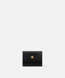 美品✨VERSACE ヴェルサーチェ　クロコ型押し グレカ ゴッデス　折財布　黒 VERSACE（ヴェルサーチ）の「クロコ型押し グレカ ゴッデス