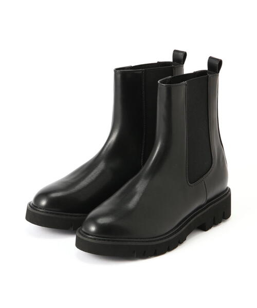 EDIT COLOGNE(エディットコロン)の「サイドゴアブーツ(ブーツ・レディース・ホワイト/ブラック・23.5cm/23.0cm/24.0cm)」の1枚目の写真