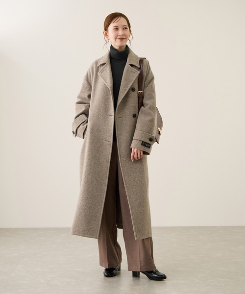 ROPE' PICNIC（ロペピクニック）の「アンチピリング天竺タートルネックニットプルオーバー/イージーケア（ニット/セーター・レディース・キナリ/ブラック/ホワイト系その他5/ワイン・FREE）」の6枚目の写真