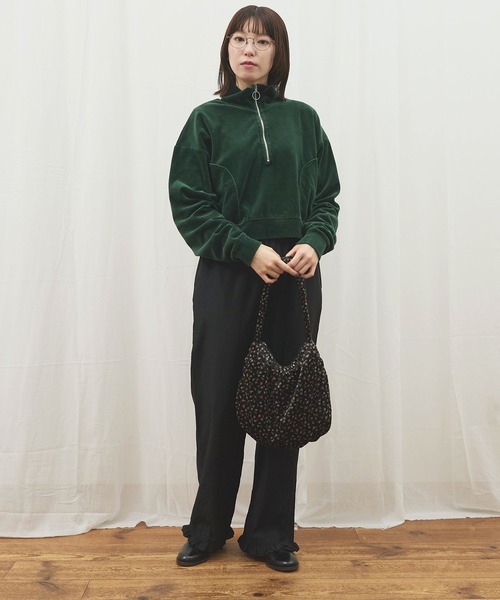 fig Ｌondon（フィグロンドン）の「_CottonCupra twill pants（その他パンツ・レディース・ブラック/ドット・FREE）」の13枚目の写真