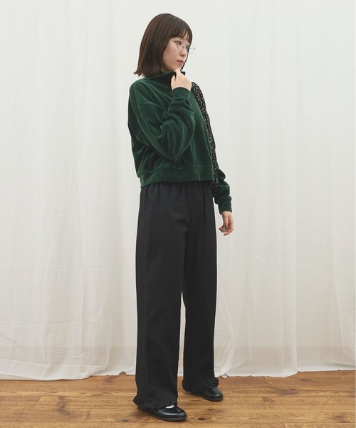 fig Ｌondon（フィグロンドン）の「_CottonCupra twill pants（その他パンツ・レディース・ブラック/ドット・FREE）」の12枚目の写真